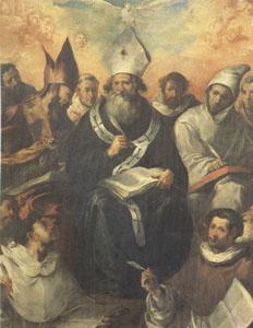 HERRERA, Francisco de, the Elder St Basil Dictating His Doctrine (mk05) Sweden oil painting art